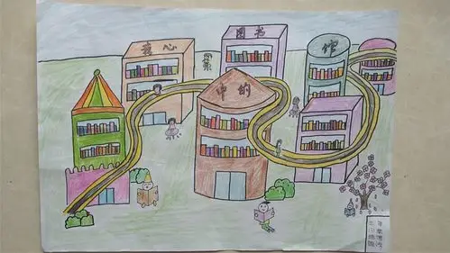 2019年陕西省公共数字文化工程"我心中的图书馆" 儿童绘画比赛作品
