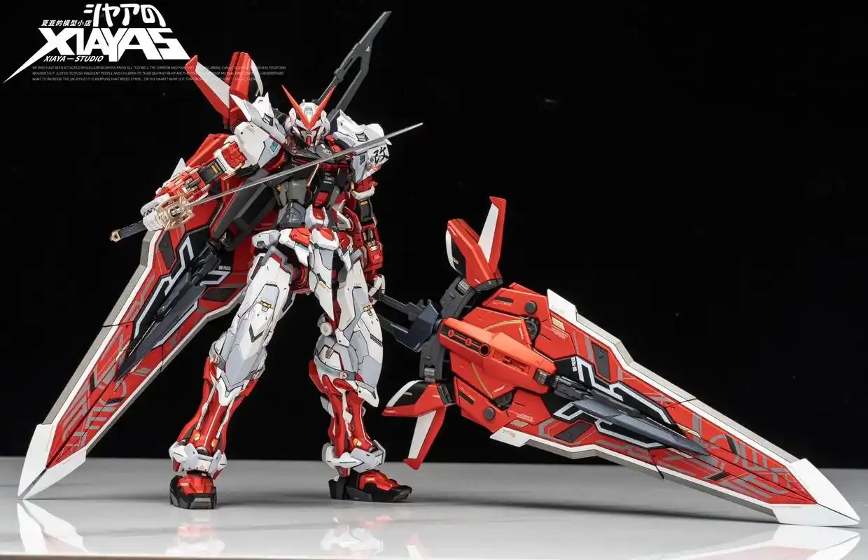 万代mg红异端 gk涂装成品.#高达模型 #高达 #红异端  - 抖音