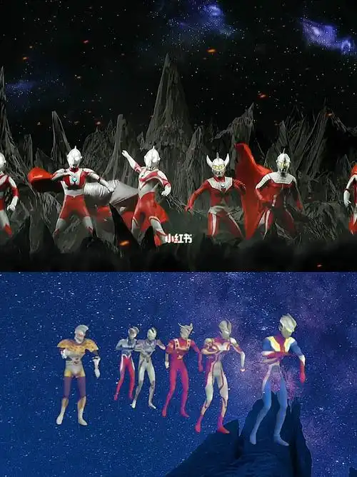 奥特曼六兄弟集体打古阿兄弟