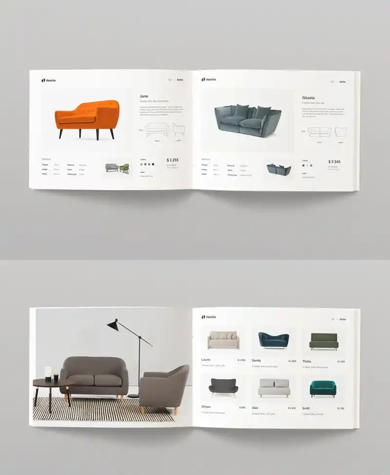 沙发家具产品画册.产品画册,产品才是主角,切不可设计太花哨喧 - 抖音