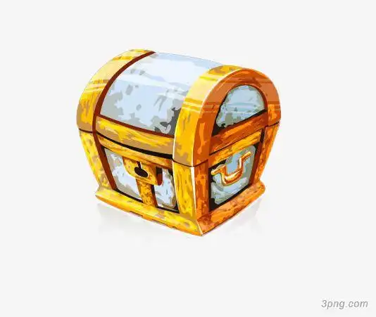 卡通手绘百宝箱png素材透明免抠图片-卡通手绘