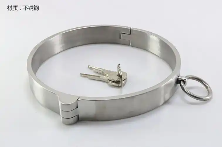 加厚不锈钢项圈脖套劲项激情工具溜奴成人游戏激情用品男女自慰用