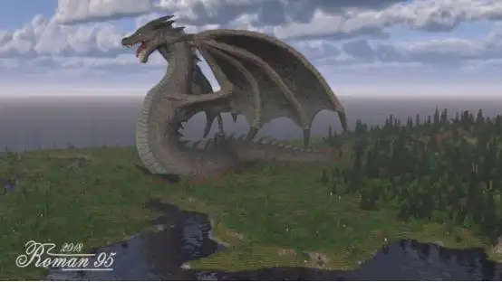 我的世界:代表邪恶的西方龙建筑 有的可爱有的恐怖