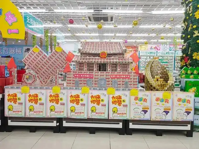 仲景六味地黄丸药品陈列大赛各种造型店员们脑洞大开