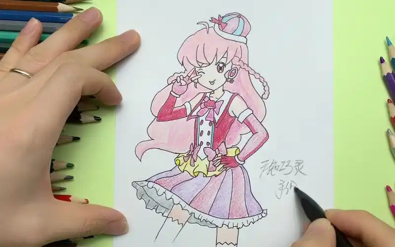 手绘教程:画巴啦啦小魔仙俏皮的施巧灵变身像,你喜欢吗?