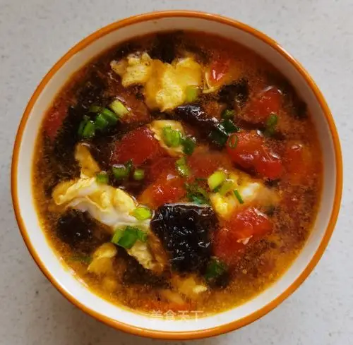 西红柿紫菜蛋花汤