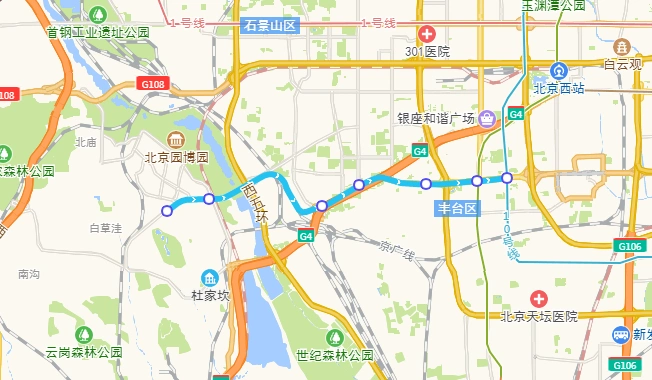 北京地铁14号线乘车指南(站点,首末班车时间表,线路图)