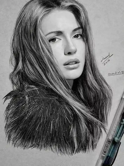 鲜活的素描人物