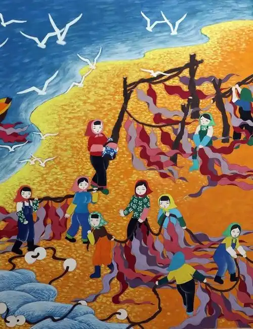 90后姑娘赵洁将日照农民画绣进百姓生活