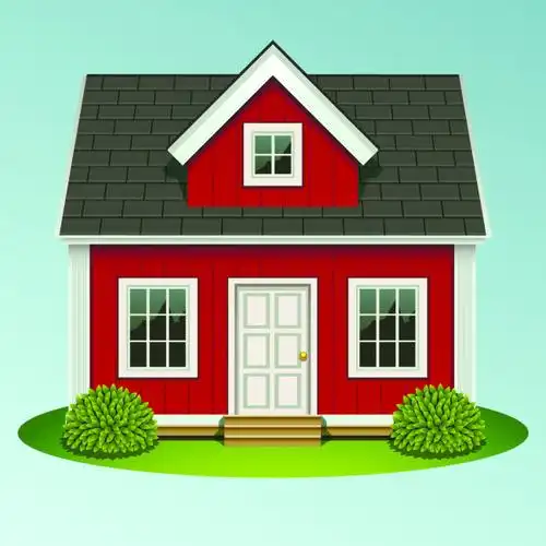 卡通房屋矢量素材