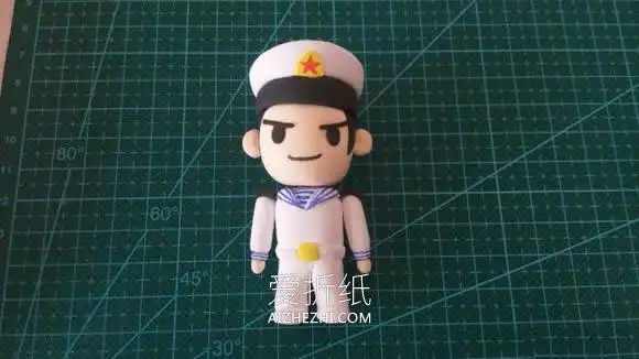 怎么做超轻粘土海军士兵人偶的制作方法图解