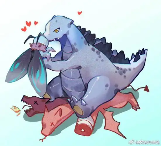 哥斯拉和婵女哦