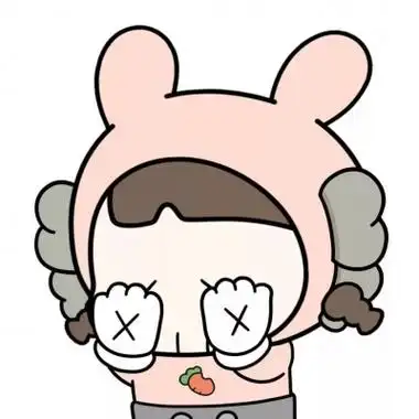 可爱的卡通头像吃东西