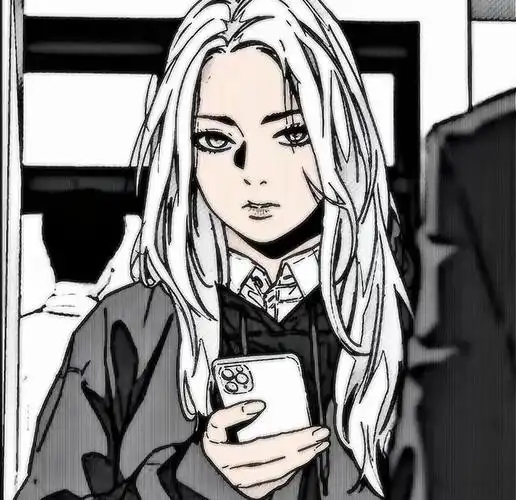 日系黑白冷酷高冷女生头像