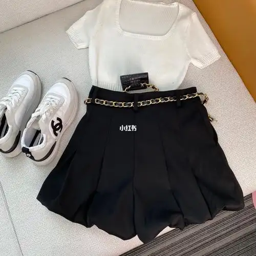 chanel 春夏新款 高腰灯笼短裤_香奈儿怎么样_灯笼_短裤_高腰_穿搭