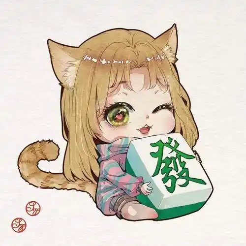 这是一只橘猫嘞传统的招财猫没有特点,也不够可爱,所以将猫咪拟人化