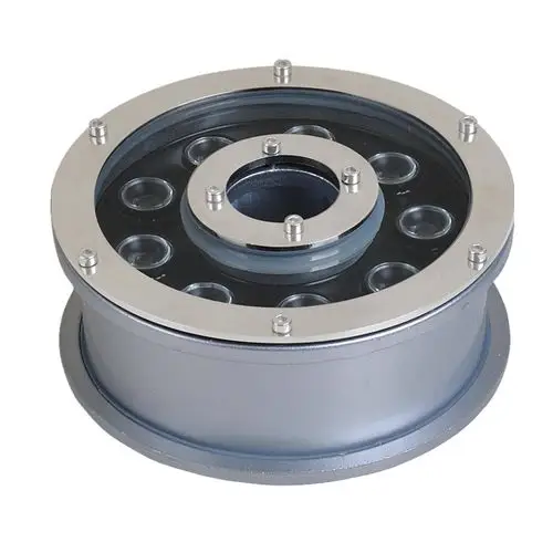 led喷泉灯水低灯水池景观灯防水彩色变光涌泉灯12/24v中孔水下灯