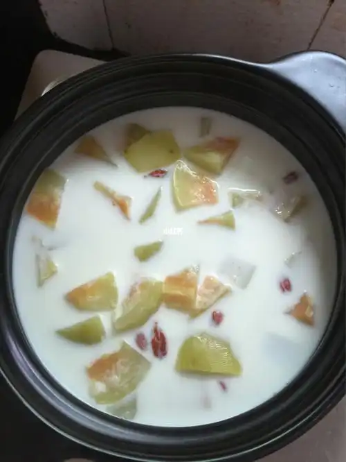 青木瓜炖牛奶,希望催奶成功98