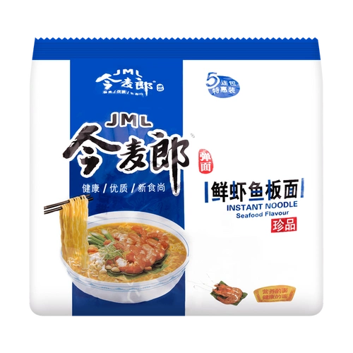 商品详情 - 今麦郎 新食尚珍品 鲜虾鱼板面 特惠装 5包入 520g