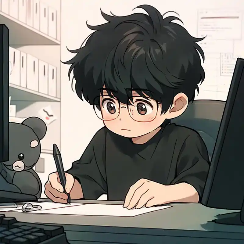 打工人头像 戴眼镜的小哥哥我也很爱呀 天下没有免费的午餐,但是有