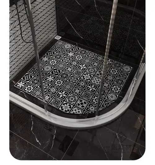 淋浴房脚踏石卫生间瓷砖淋浴房沐浴间垫脚石浴室地板砖防滑地砖通体