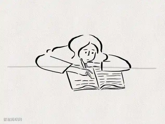 简笔画写作业的小女孩(简笔画图片大全) -【爱个性】