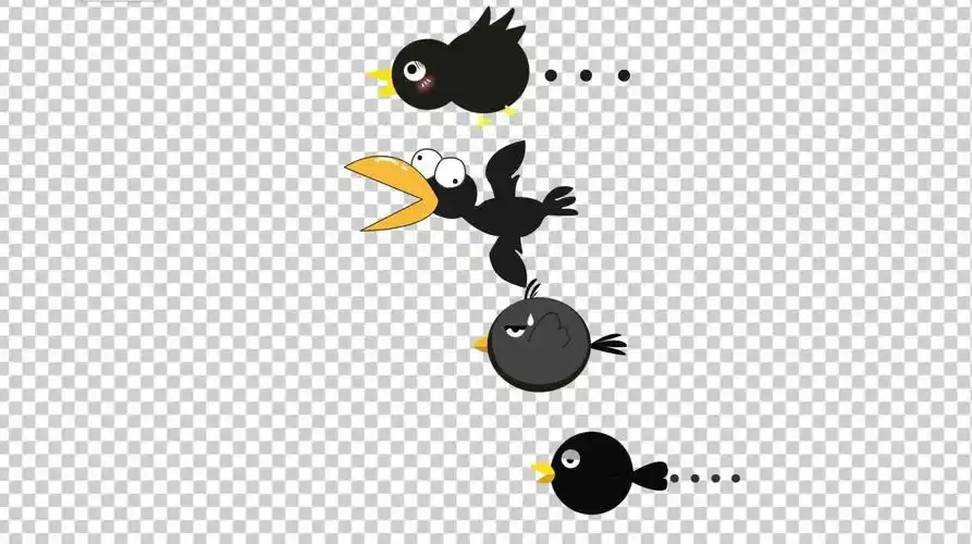 乌鸦飞过素材包b版(带通道和音效)