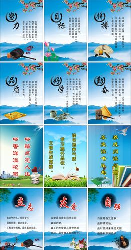 海报印制展板写真喷绘贴纸校园文化教课课室激励写真