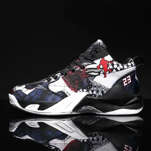 秋季篮球鞋男高帮毒液战靴防滑耐磨减震学生实战球水泥地运动鞋女