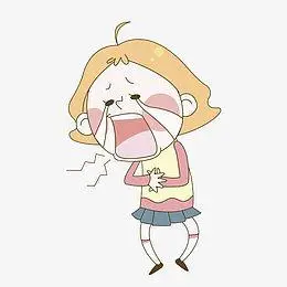 捂着肚子大哭的女人