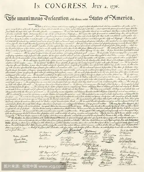 独立宣言全文美国独立宣言金句