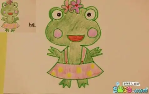 青蛙简笔画步骤小动物公主