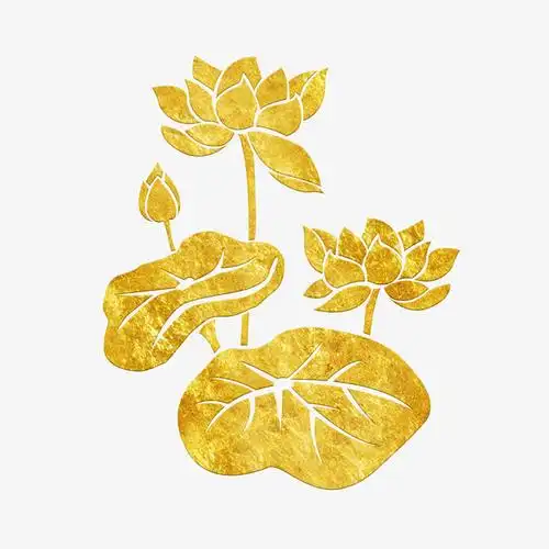 金色佛教传统莲花免抠素材免费下载_觅元素51yuansu.com