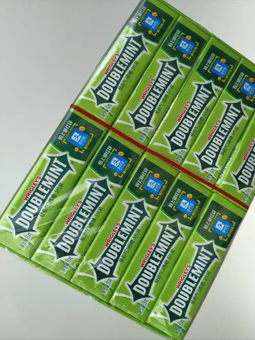 零食300g15克20条绿箭口香糖小吃休闲食品袋装美味糖果