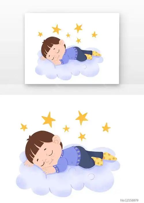 睡觉儿童图片_卡通手绘_编号12158879_红动中国