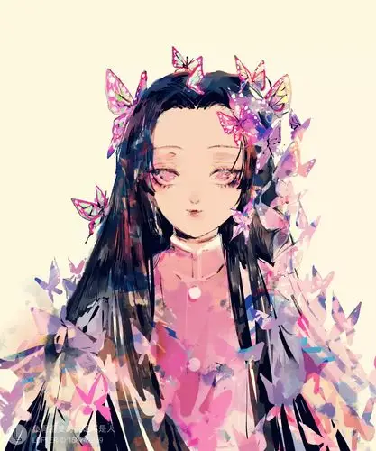 有没有鬼灭之刃蝴蝶香奈惠的画师和图片啊,蝴蝶姐姐香奈惠噢