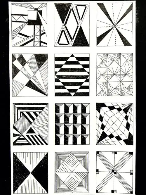 ①一波小可爱们的点线面平面构成练习09