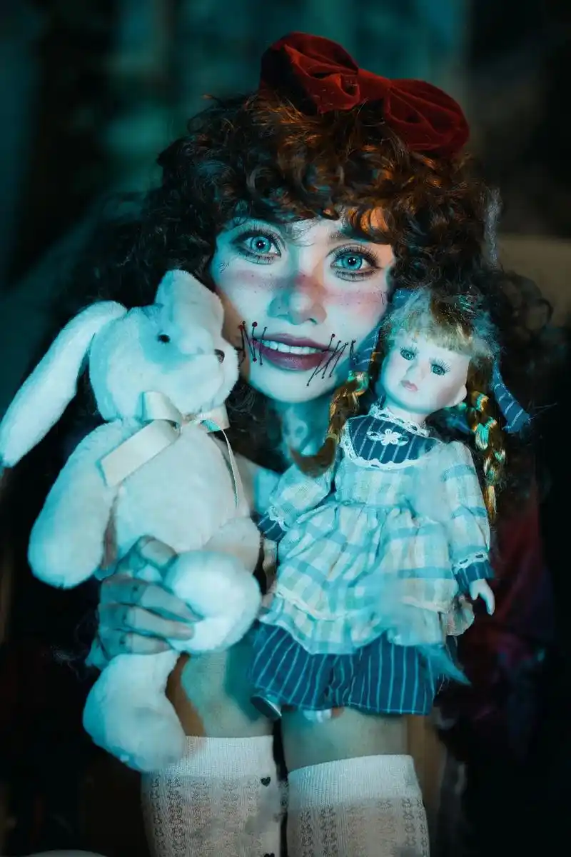 万圣节|恐怖人偶."一个两个三个小朋友,四个五个六个小朋友, - 抖音