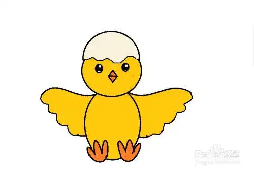 怎么画可爱的小鸡宝宝