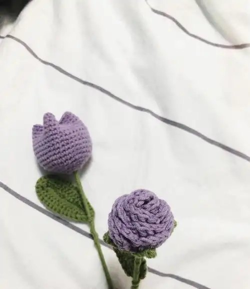 记录一下 两种玫瑰花钩针