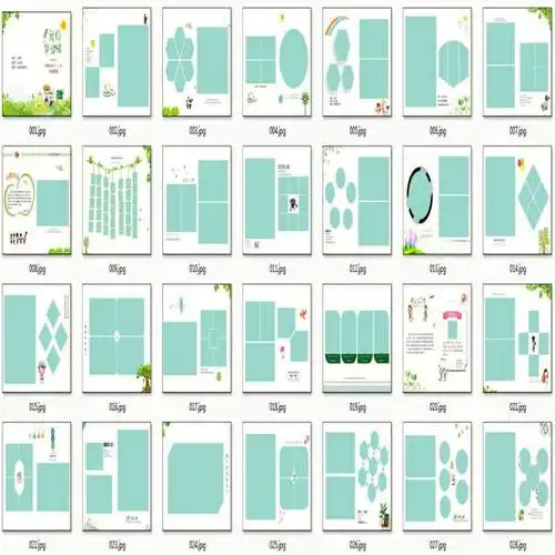 毕业季相册模板照片排版素材psd格式