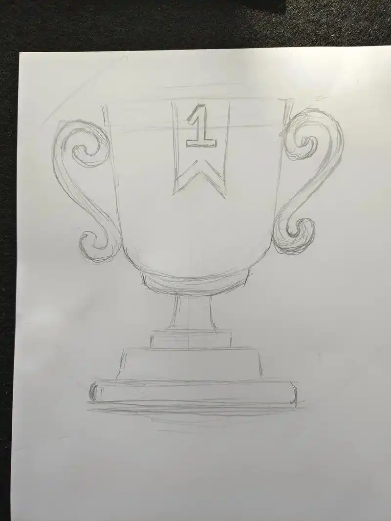 奖杯 #少儿美术教育 #画画96 - 抖音