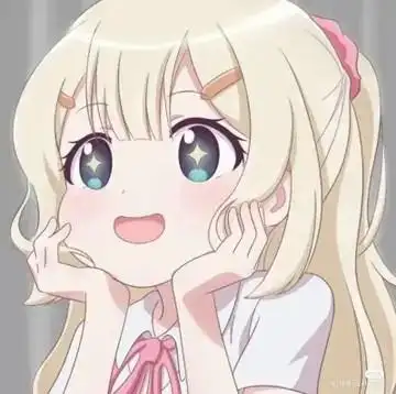 二次元可爱吃东西女生头像