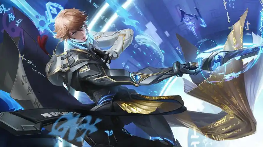 王者荣耀无水印高清海报图片李白鸣剑·曳影 - 星月设计网