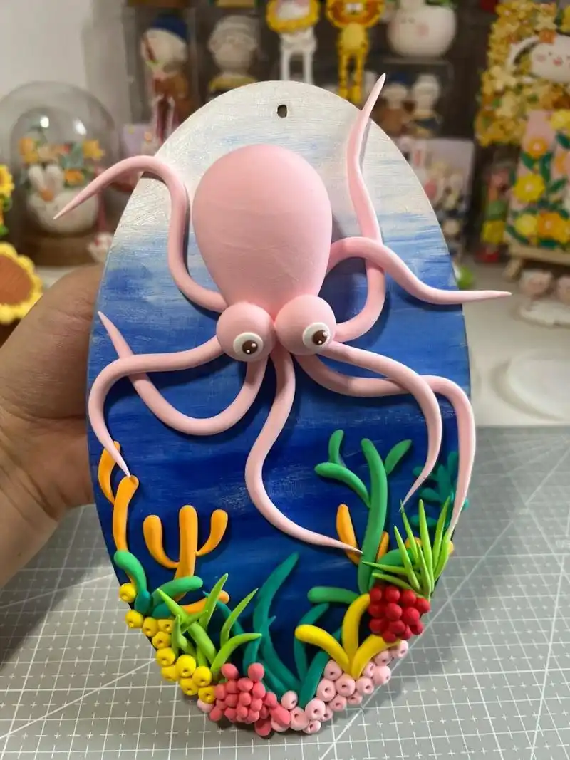 超轻粘土章鱼教程   网上找的参考图