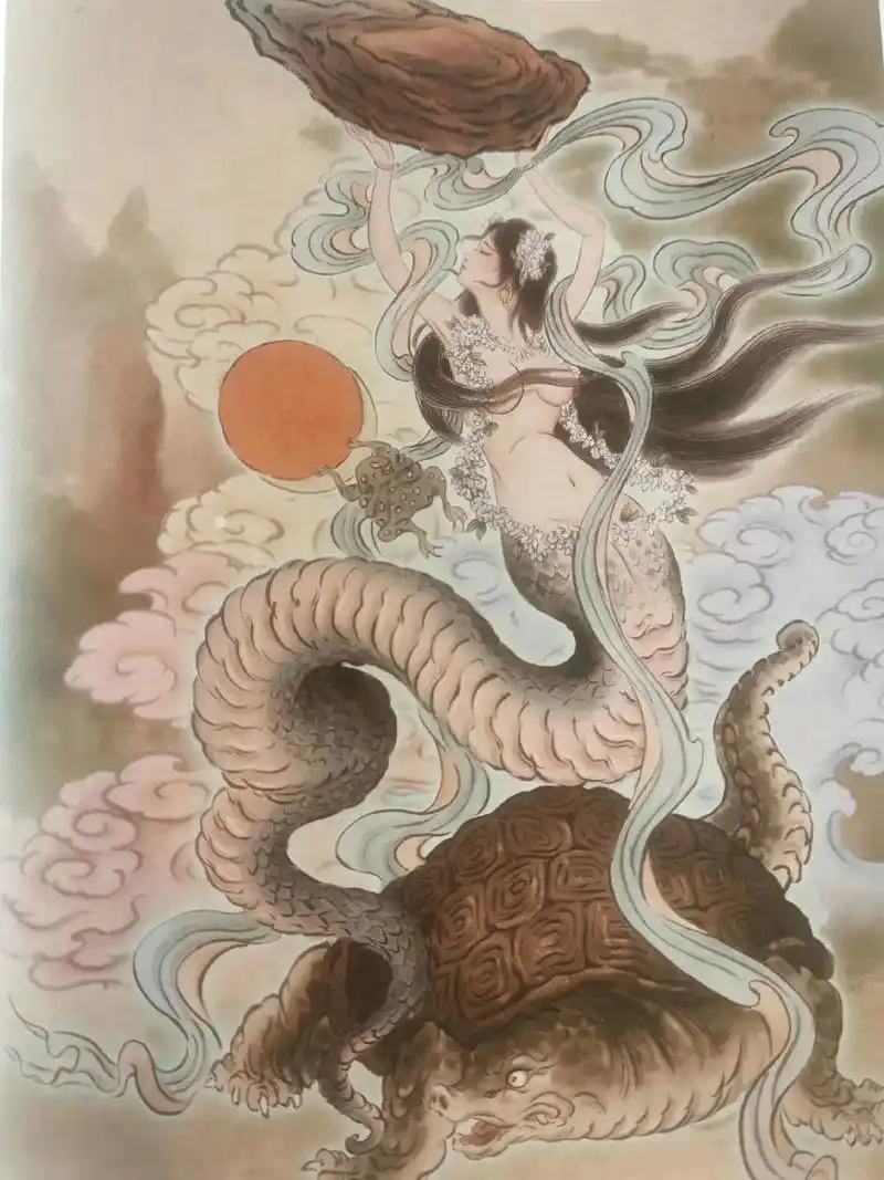 女娲.女娲,中国上古神话中的创世女神