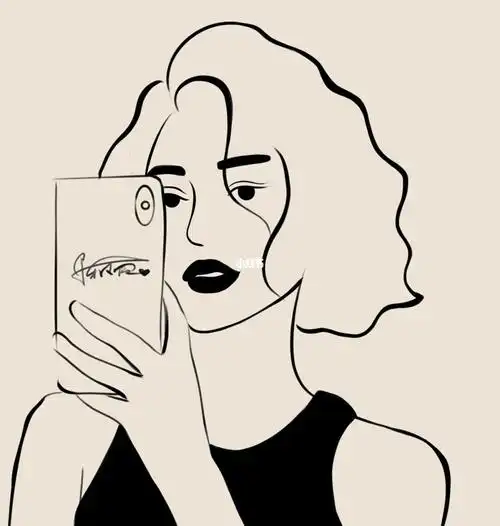 每日一画丨极简线条人物1006