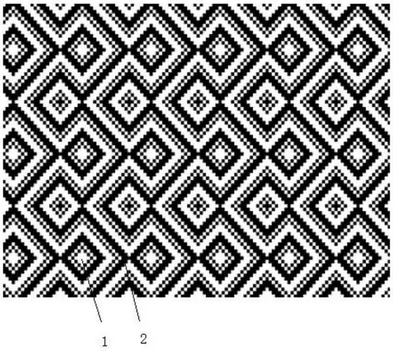 机织菱形变化组织