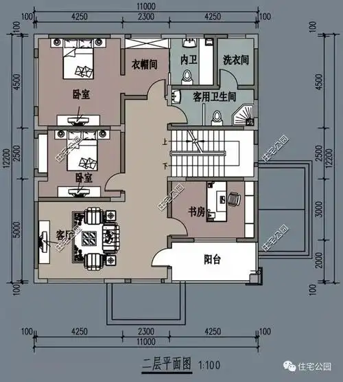10套农村别墅全套建筑图8到15米宽户型全都有总有一套适合你