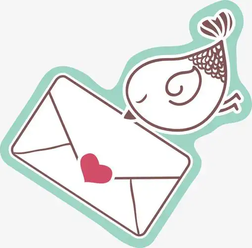 送信卡通手绘小鸟元素